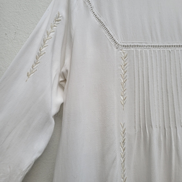 Boho white midi flowy dress - Picture 6 of 8